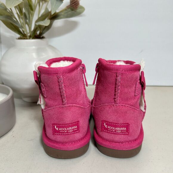 Koolaburra by Ugg Victoria Mini Winter Boots Pink Toddlers 6 1135954T - Picture 4 of 8